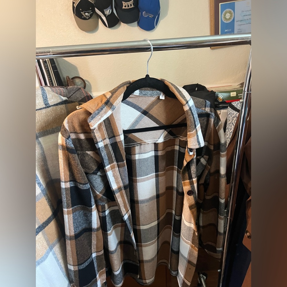 3 flannels shirts/jackets from Shein